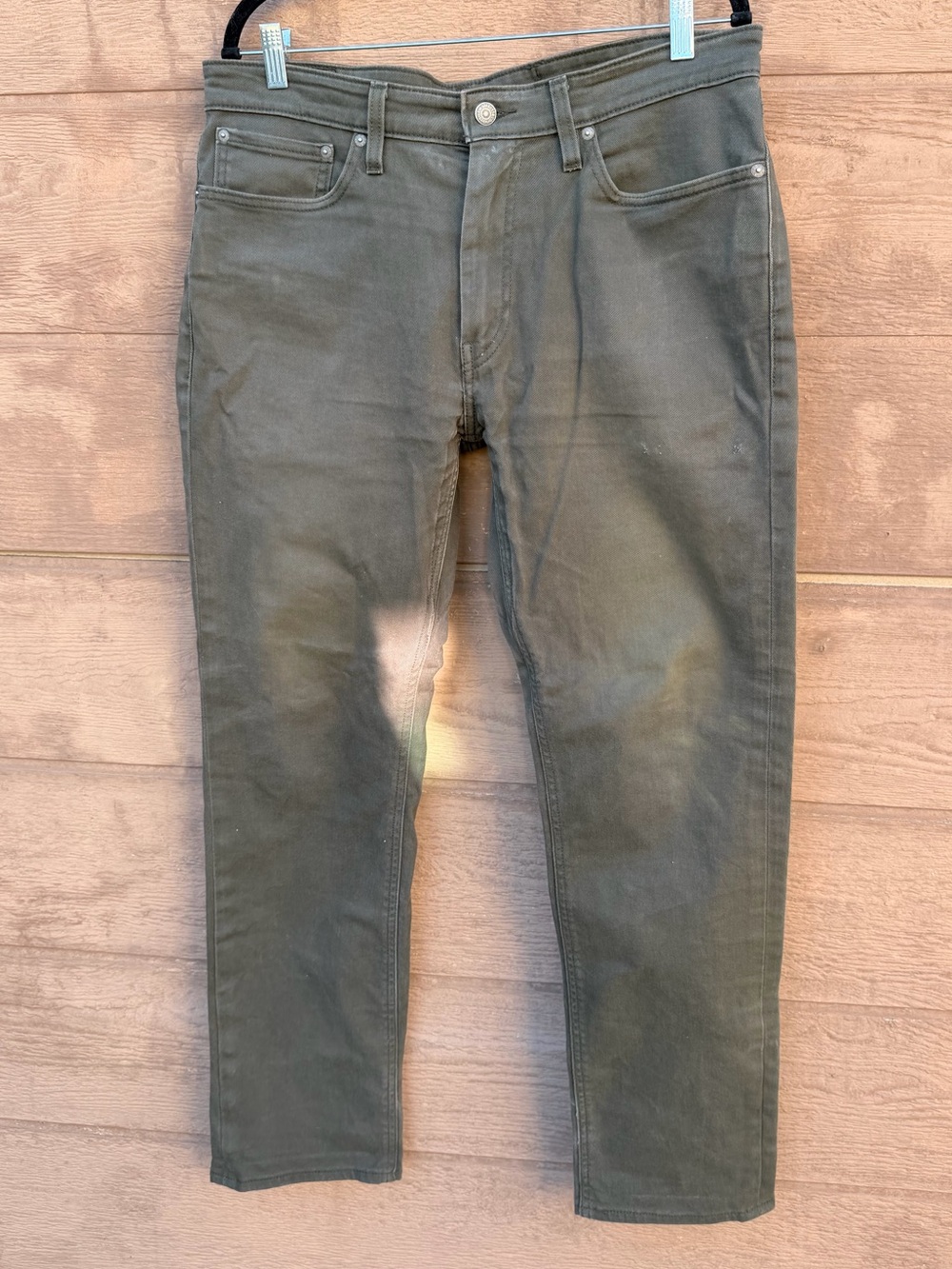 Levi's commuter Straight Jeans in Olive Green